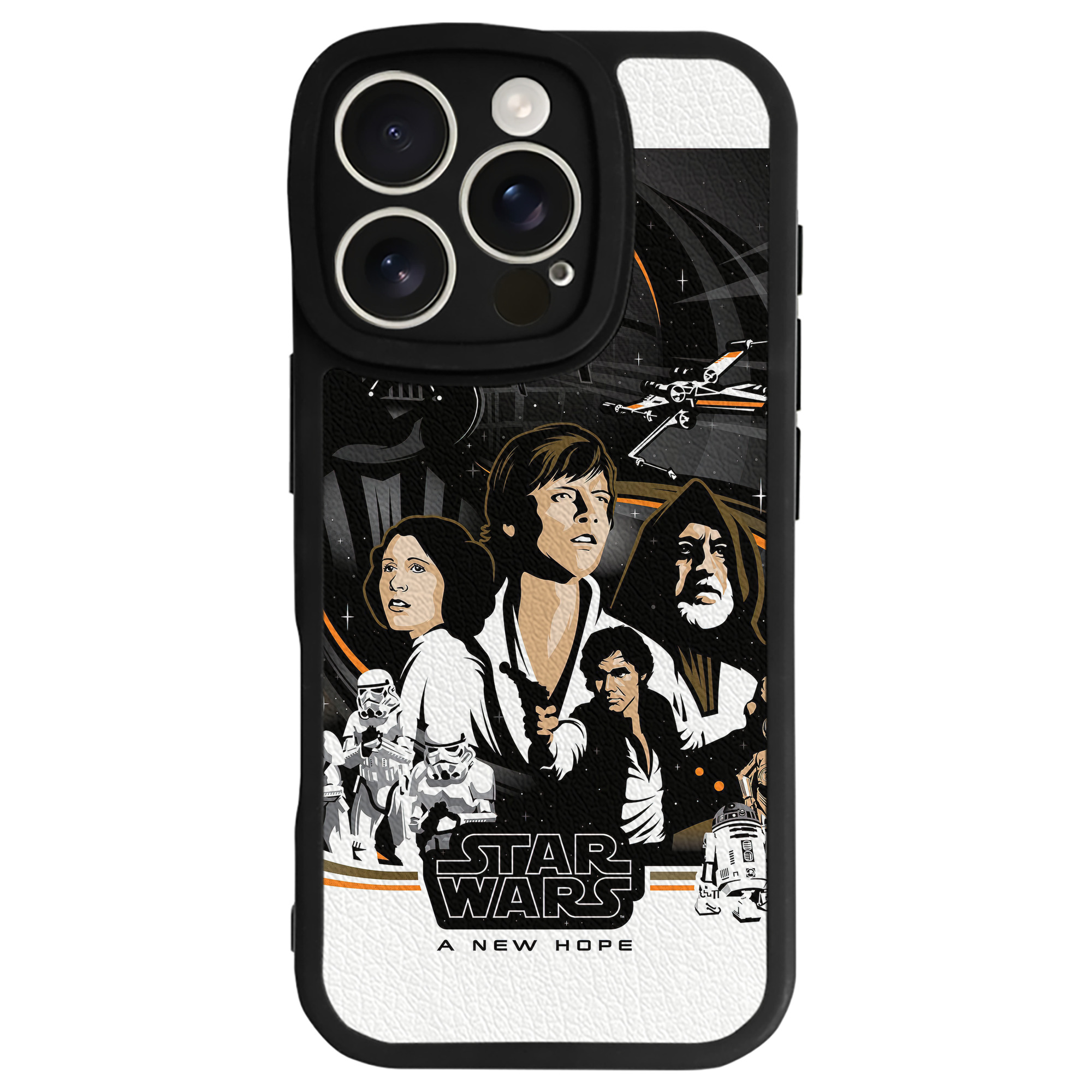 （画像用） スター・ウォーズ Star Wars 【iPhone 16シリーズ対応】シリコンスマホケース（レザー調） 材質：シリコン